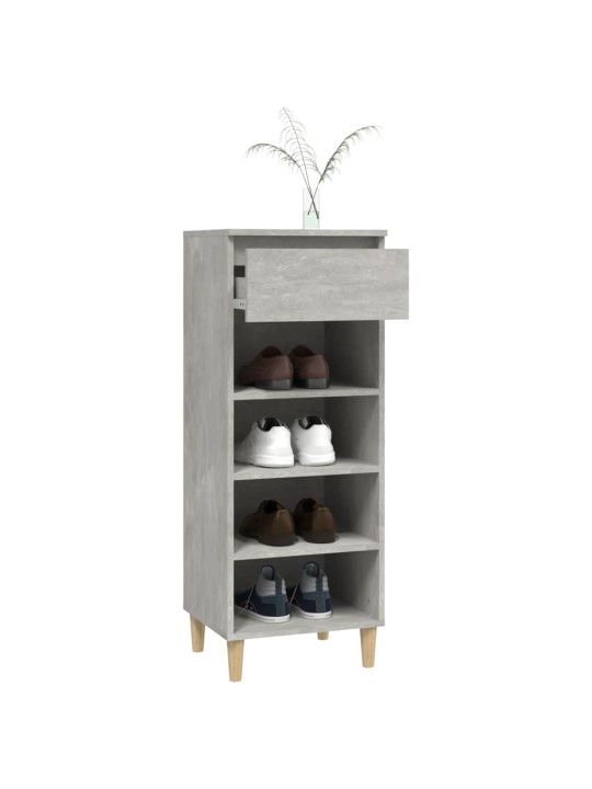 Botník betonově šedý 40x36x105 cm kompozitní dřevo