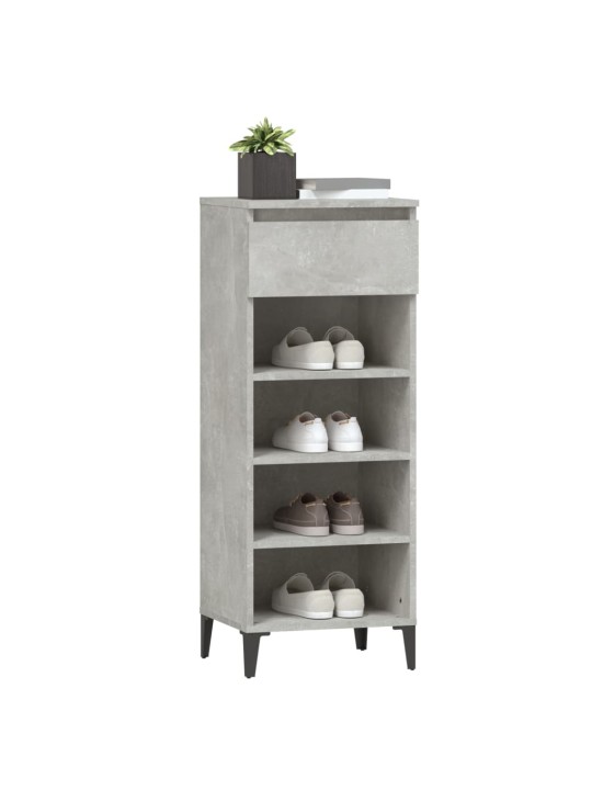 Botník betonově šedý 40x36x105 cm kompozitní dřevo