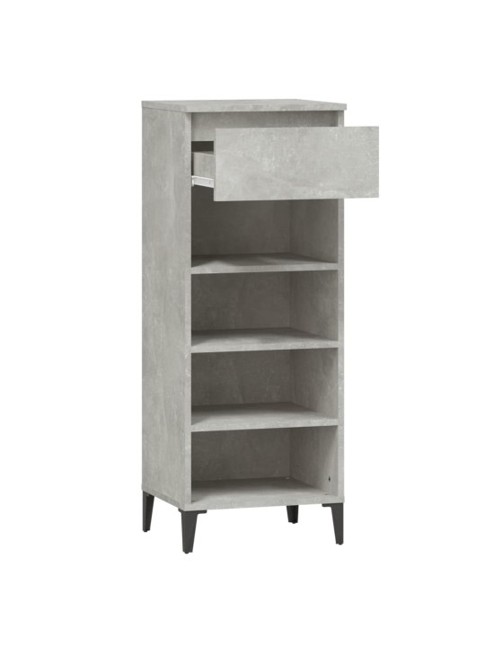 Botník betonově šedý 40x36x105 cm kompozitní dřevo
