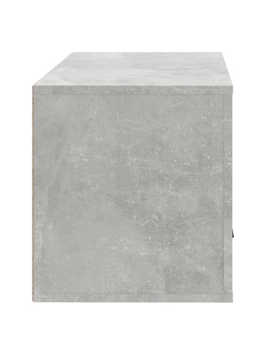 Nástěnný botník betonově šedý 70 x 35 x 38 cm kompozitní dřevo