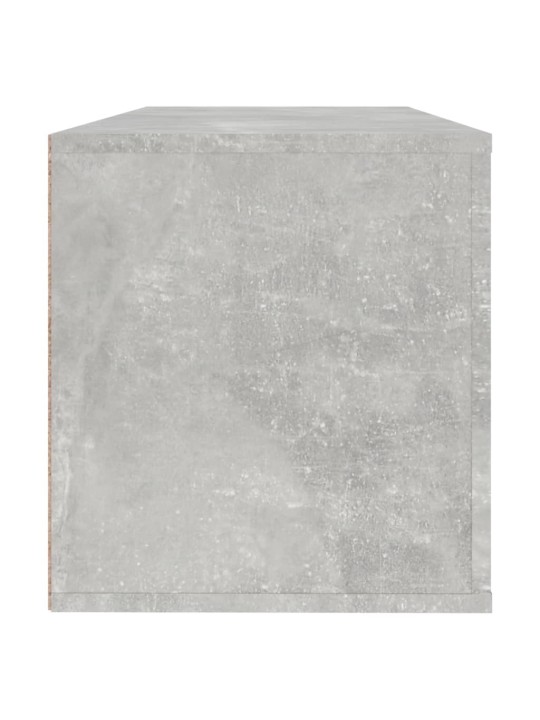 Nástěnný botník betonově šedý 100x35x45 cm kompozitní dřevo