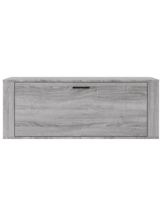 Nástěnný botník šedý sonoma 100x35x38 cm kompozitní dřevo