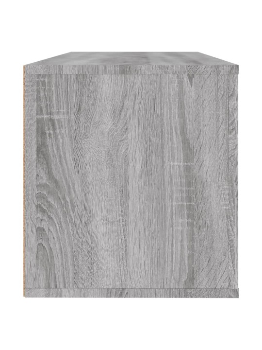 Nástěnný botník šedý sonoma 100x35x38 cm kompozitní dřevo