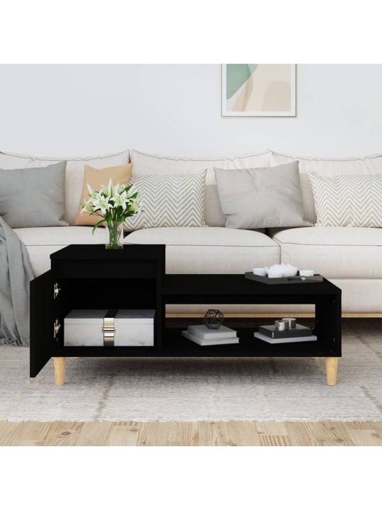 Konferenční stolek černý 100x50x45 cm kompozitní dřevo