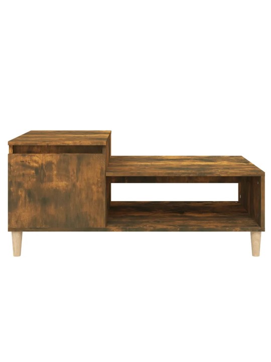 Konferenční stolek kouřový dub 100x50x45 cm kompozitní dřevo