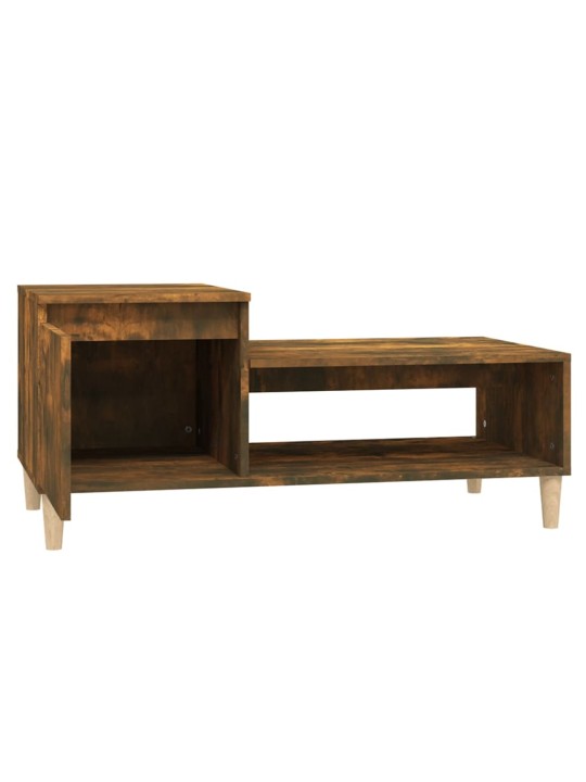 Konferenční stolek kouřový dub 100x50x45 cm kompozitní dřevo