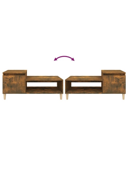 Konferenční stolek kouřový dub 100x50x45 cm kompozitní dřevo