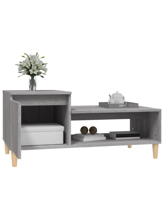 Konferenční stolek šedý sonoma 100x50x45 cm kompozitní dřevo