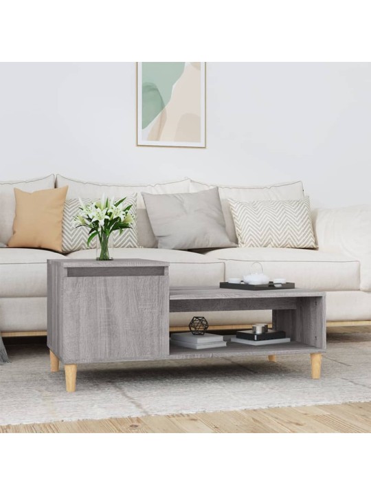Konferenční stolek šedý sonoma 100x50x45 cm kompozitní dřevo