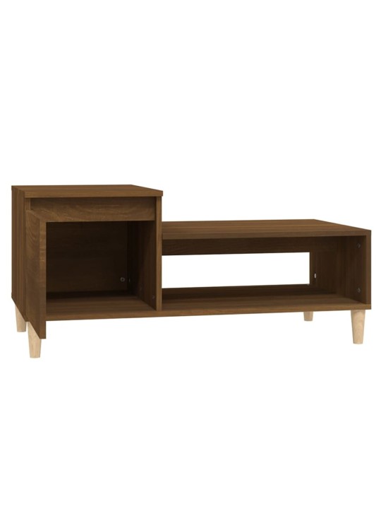 Konferenční stolek hnědý dub 100x50x45 cm kompozitní dřevo