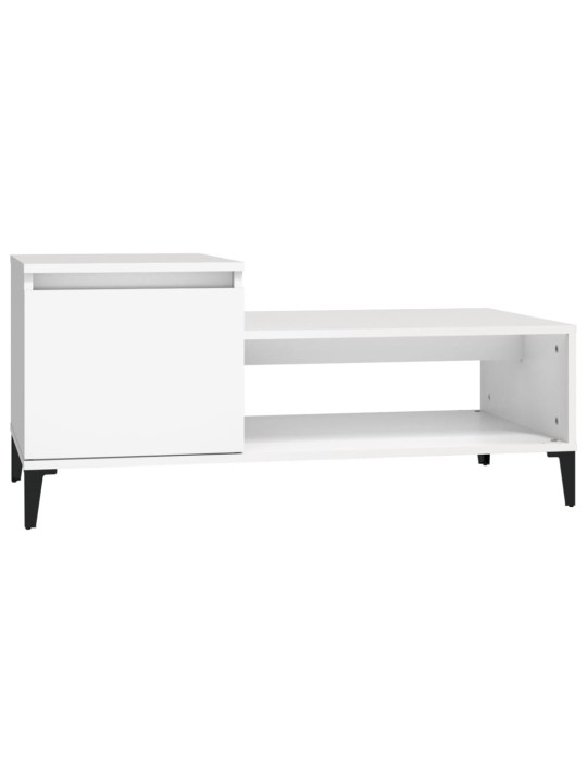 Konferenční stolek bílý 100 x 50 x 45 cm kompozitní dřevo