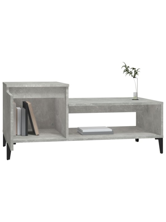 Konferenční stolek betonově šedý 100x50x45 cm kompozitní dřevo