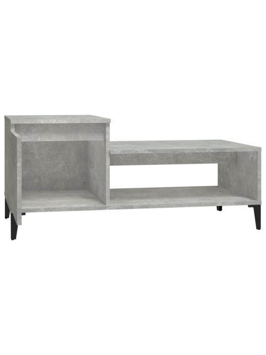 Konferenční stolek betonově šedý 100x50x45 cm kompozitní dřevo