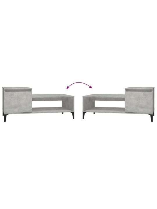 Konferenční stolek betonově šedý 100x50x45 cm kompozitní dřevo