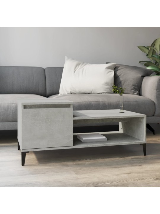 Konferenční stolek betonově šedý 100x50x45 cm kompozitní dřevo