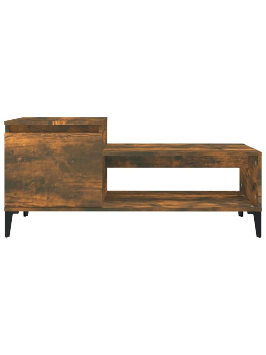 Konferenční stolek kouřový dub 100x50x45 cm kompozitní dřevo
