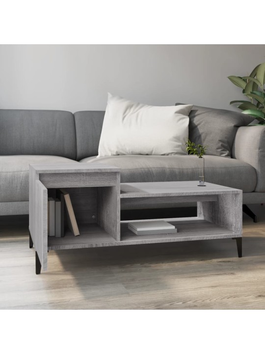 Konferenční stolek šedý sonoma 100x50x45 cm kompozitní dřevo