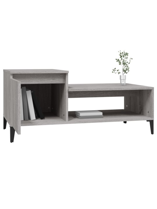 Konferenční stolek šedý sonoma 100x50x45 cm kompozitní dřevo