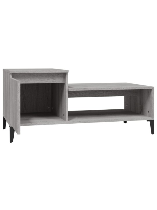 Konferenční stolek šedý sonoma 100x50x45 cm kompozitní dřevo