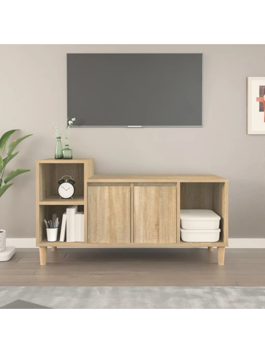 TV skříňka dub sonoma 100x35x55 cm kompozitní dřevo