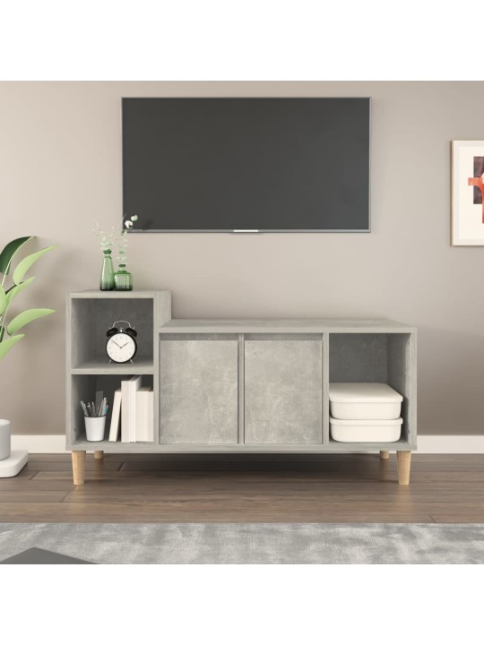 TV skříňka betonově šedá 100x35x55 cm kompozitní dřevo
