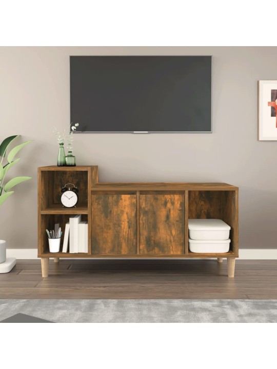 TV skříňka kouřový dub 100x35x55 cm kompozitní dřevo