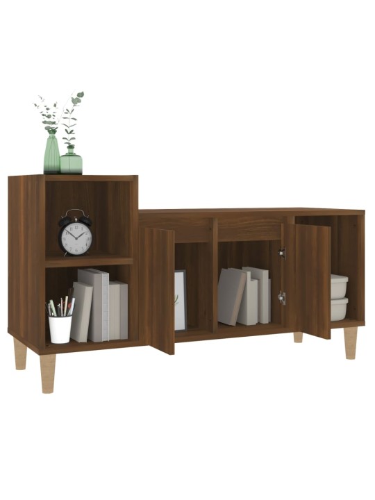 TV skříňka hnědý dub 100x35x55 cm kompozitní dřevo