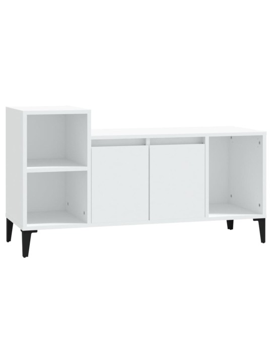 TV skříňka bílá 100x35x55 cm kompozitní dřevo