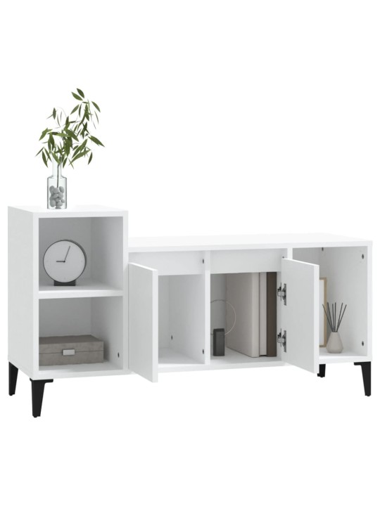 TV skříňka bílá 100x35x55 cm kompozitní dřevo