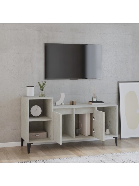 TV skříňka betonově šedá 100x35x55 cm kompozitní dřevo