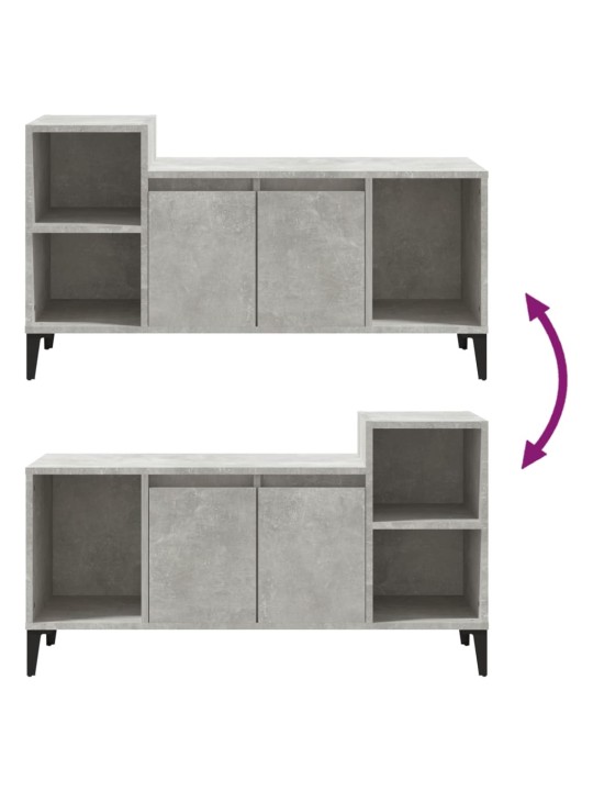 TV skříňka betonově šedá 100x35x55 cm kompozitní dřevo