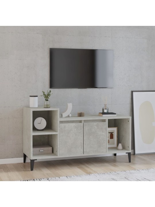 TV skříňka betonově šedá 100x35x55 cm kompozitní dřevo
