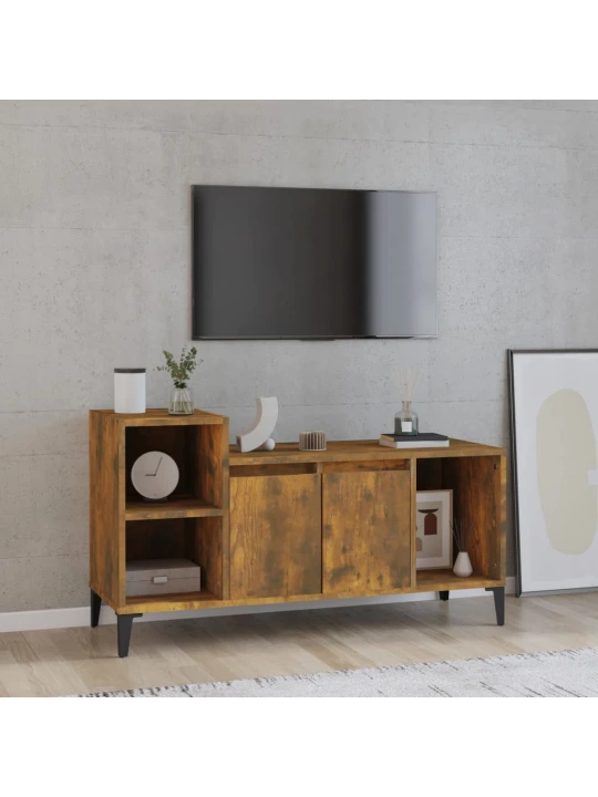 TV skříňka kouřový dub 100x35x55 cm kompozitní dřevo