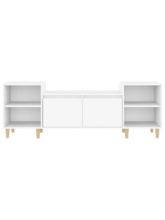 TV skříňka bílá 160 x 35 x 55 cm kompozitní dřevo