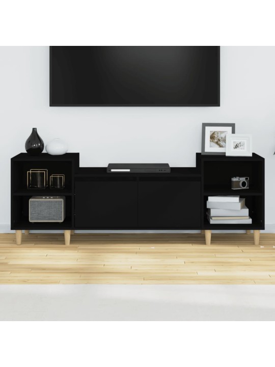 TV skříňka černá 160x35x55 cm kompozitní dřevo