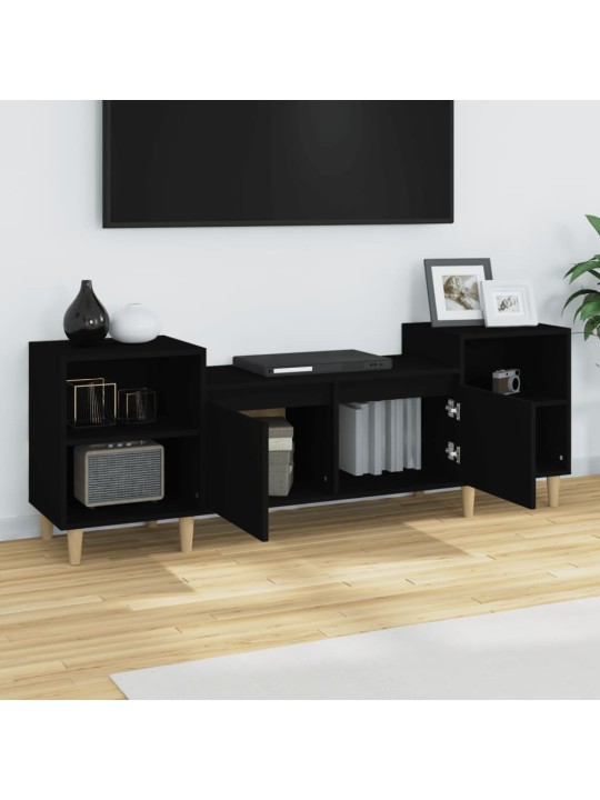TV skříňka černá 160x35x55 cm kompozitní dřevo