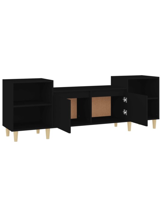 TV skříňka černá 160x35x55 cm kompozitní dřevo