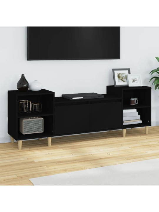 TV skříňka černá 160x35x55 cm kompozitní dřevo
