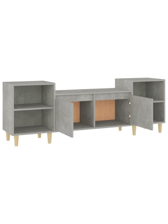 TV skříňka betonově šedá 160x35x55 cm kompozitní dřevo