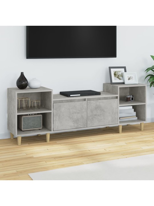TV skříňka betonově šedá 160x35x55 cm kompozitní dřevo