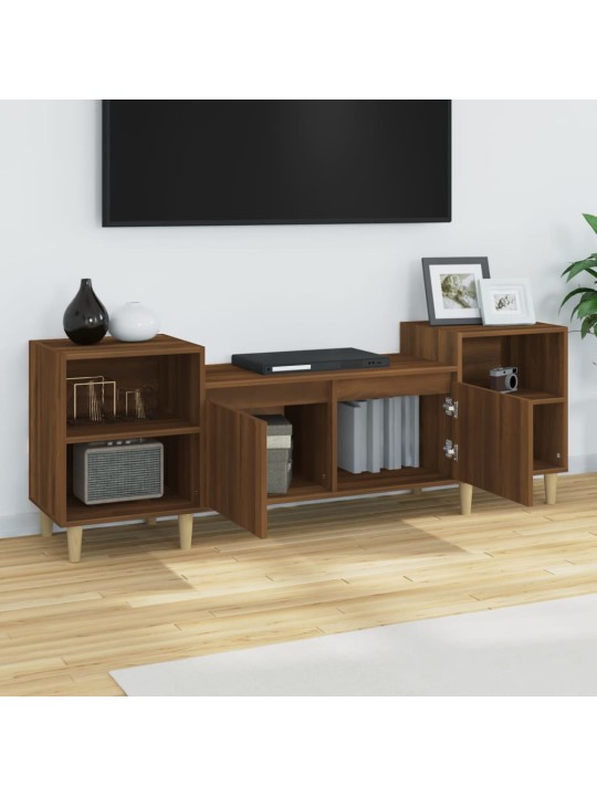 TV skříňka hnědý dub 160x35x55 cm kompozitní dřevo