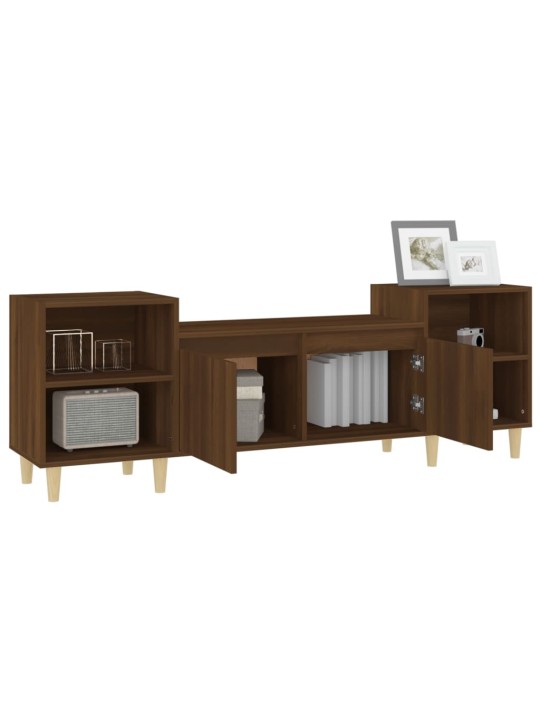 TV skříňka hnědý dub 160x35x55 cm kompozitní dřevo