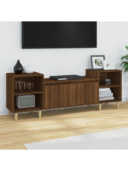 TV skříňka hnědý dub 160x35x55 cm kompozitní dřevo
