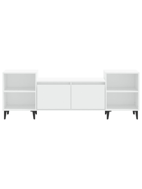 TV skříňka bílá 160 x 35 x 55 cm kompozitní dřevo