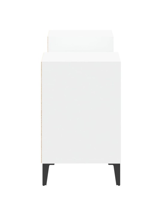 TV skříňka bílá 160 x 35 x 55 cm kompozitní dřevo