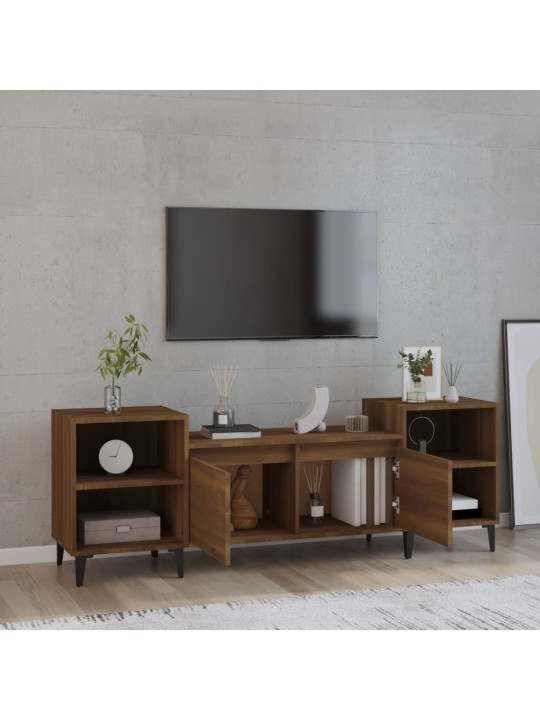TV skříňka hnědý dub 160x35x55 cm kompozitní dřevo