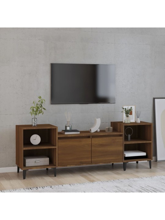 TV skříňka hnědý dub 160x35x55 cm kompozitní dřevo