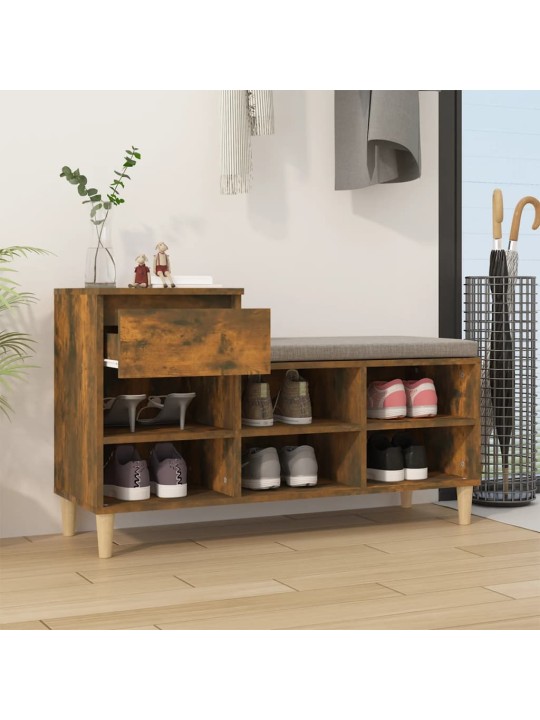 Botník kouřový dub 102x36x60 cm kompozitní dřevo