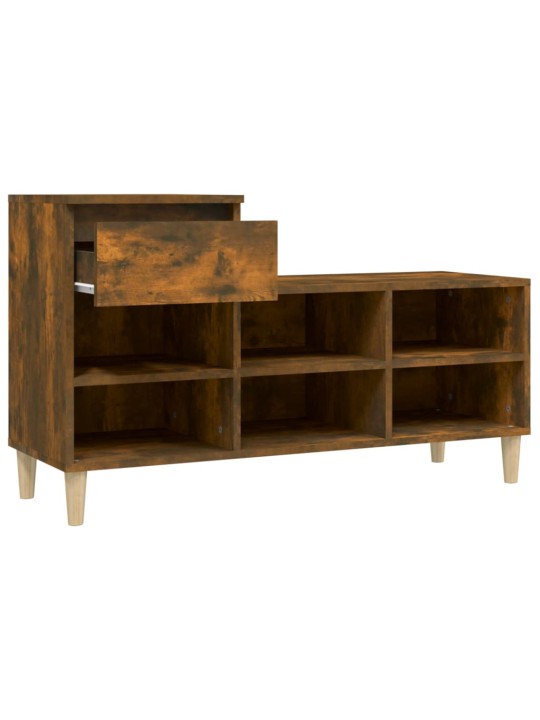 Botník kouřový dub 102x36x60 cm kompozitní dřevo