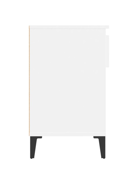 Botník bílý 102x36x60 cm kompozitní dřevo